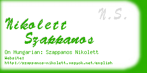 nikolett szappanos business card